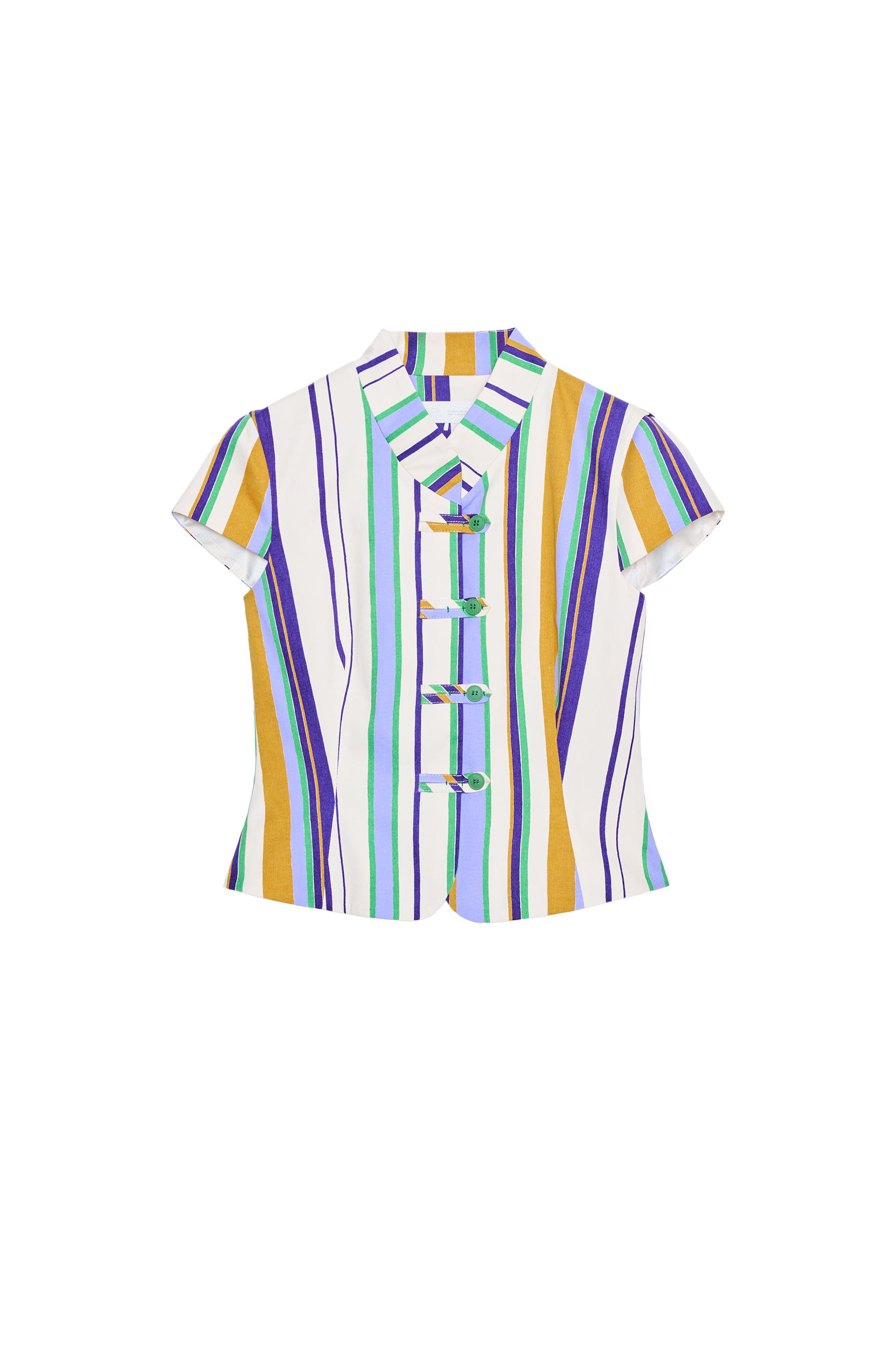 STRIPED FIREMAN CLASP TOP